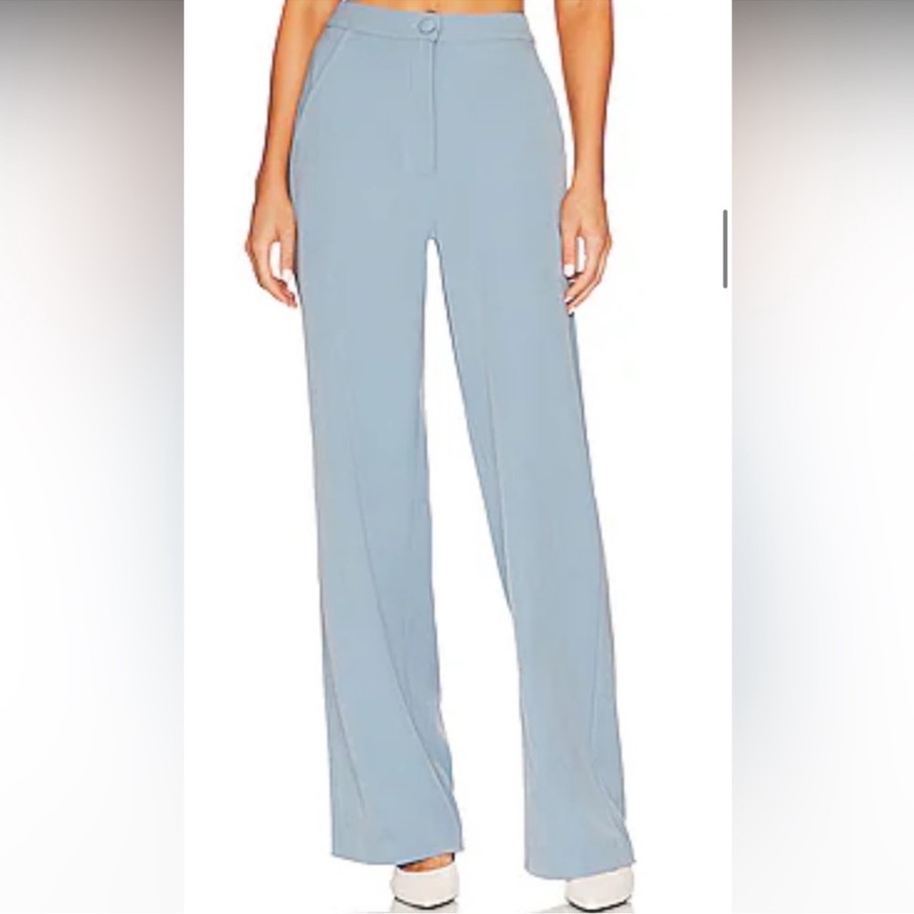 NWT Relaxed Wide Leg Dress Pant / Trouser in Storm Blue WeWoreWhat Women’s Sz 2